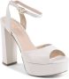 Dee Ocleppo Elegante Plateau Sandalen met Dunne Enkelband White Dames - Thumbnail 5