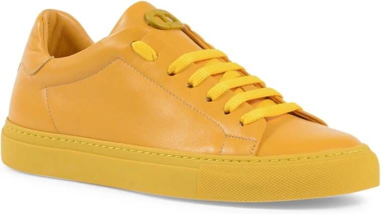 Dee Ocleppo Gele Leren Sneaker Yellow Dames
