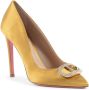 Dee Ocleppo Sneakers Satijnen puntige neus pumps Crystal Buckle hakken - Thumbnail 2