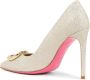 Dee Ocleppo Glitter Logo Pump Beige Dames - Thumbnail 4