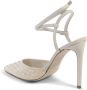 Dee Ocleppo Sandalen Geweven Leren Pumps Enkelbandje Stijl - Thumbnail 4