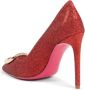 Dee Ocleppo Sandalen Dita Glitter Slingback Pumps Rood - Thumbnail 4
