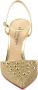 Dee Ocleppo Sandalen Gouden glitterpomp met studsEnkelbandje - Thumbnail 4