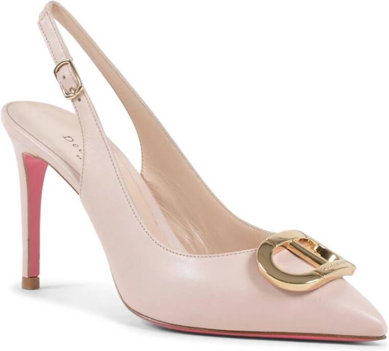 Dee Ocleppo Iconische Leren Slingback Pumps Pink Dames