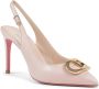 Dee Ocleppo Iconische Leren Slingback Pumps Pink Dames - Thumbnail 2