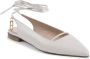 Dee Ocleppo Italiaans Leren Slingback Lage Hak White Dames - Thumbnail 3