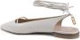 Dee Ocleppo Italiaans Leren Slingback Lage Hak White Dames - Thumbnail 4
