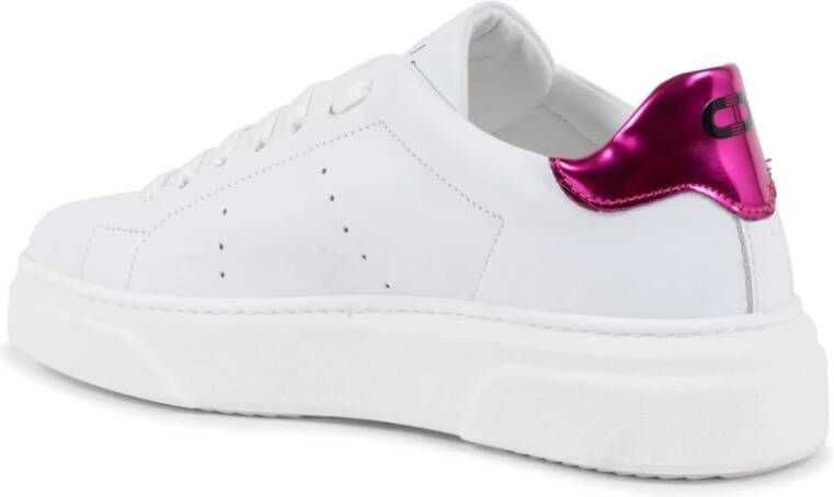 Dee Ocleppo Leren sneaker met 1 cm hak Multicolor Dames