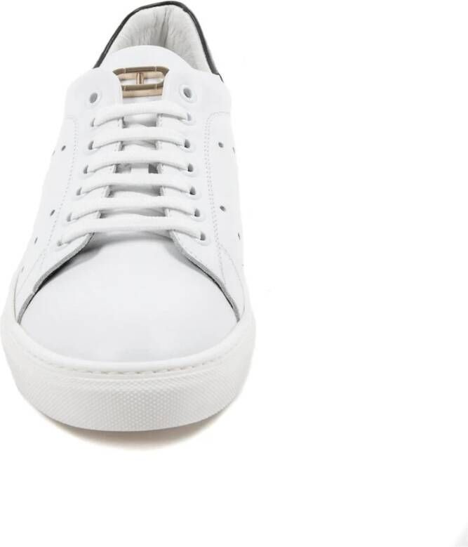 Dee Ocleppo Leren Sneaker met Logodetail White Heren