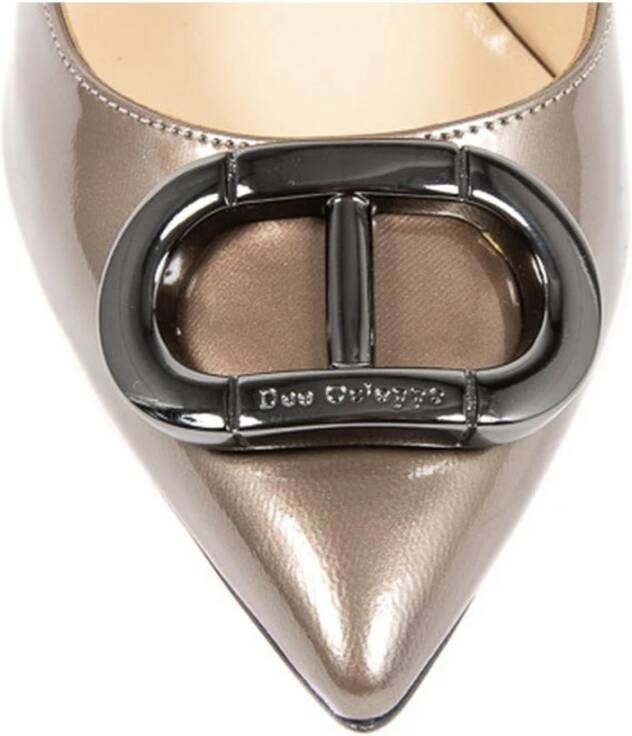 Dee Ocleppo Logo Leren Pomp Gray Dames