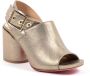 Dee Ocleppo Luxe Gouden Leren Hoge Hak Sandalen Yellow Dames - Thumbnail 3