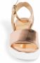 Dee Ocleppo Sandalen metallic rosegouden plateausandaal met gesp - Thumbnail 4