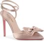 Dee Ocleppo Stijlvolle Satijnen Enkelband Stiletto's Pink Dames - Thumbnail 3