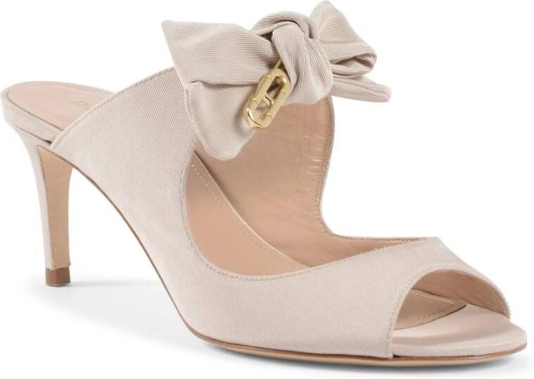 Dee Ocleppo Strik Hiel Muil Cocktail Schoen Beige Dames