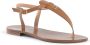 Dee Ocleppo Teenslippers Anfisa Leren String Sandalen Tan - Thumbnail 4