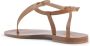 Dee Ocleppo Teenslippers Anfisa Leren String Sandalen Tan - Thumbnail 5