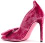 Dee Ocleppo Velvet Bow Pump Pink Dames - Thumbnail 3
