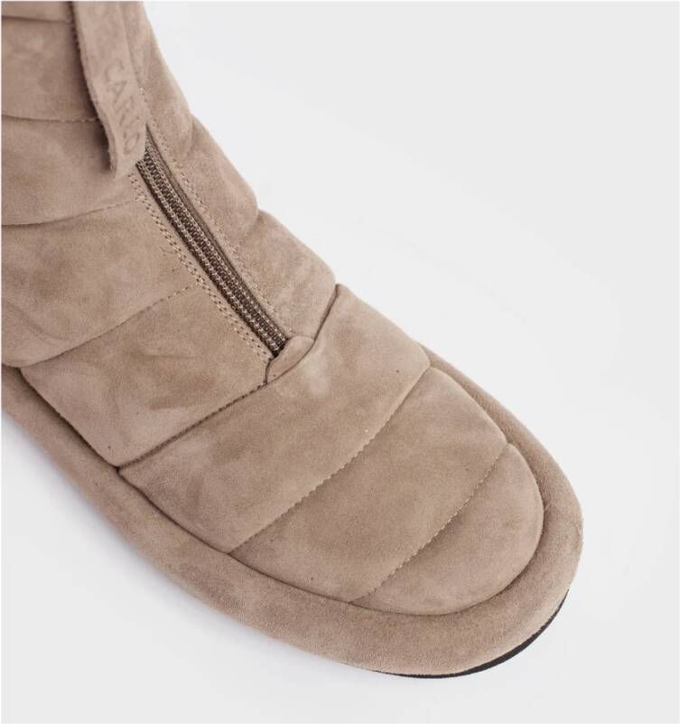 DEL Carlo Ankle Boots Beige Dames