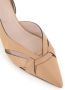DEL Carlo Beige Leren Pump met Puntige Neus en Hak - Thumbnail 2