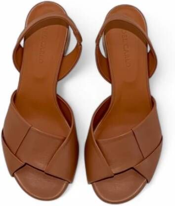 DEL Carlo Bruine Sandalen voor Zomer Outfits
