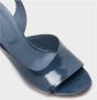 DEL Carlo Elegante Stiletto Sandalen met Asymmetrisch Design Blue Dames - Thumbnail 4