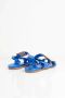 DEL Carlo Flat Sandals Blauw Dames - Thumbnail 4