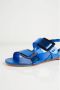 DEL Carlo Flat Sandals Blauw Dames - Thumbnail 5