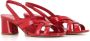 DEL Carlo Flat Sandals Red Dames - Thumbnail 2