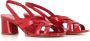 DEL Carlo Flat Sandals Red Dames - Thumbnail 2