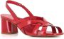 DEL Carlo Flat Sandals Red Dames - Thumbnail 3
