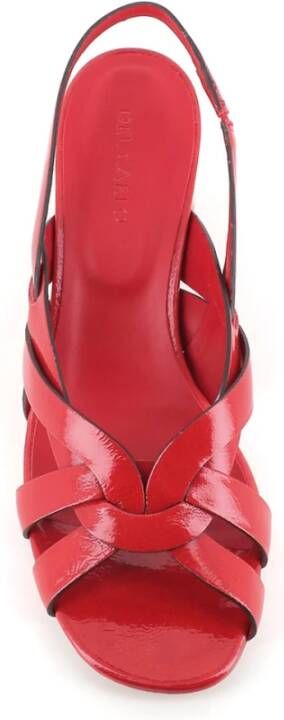 DEL Carlo Flat Sandals Red Dames
