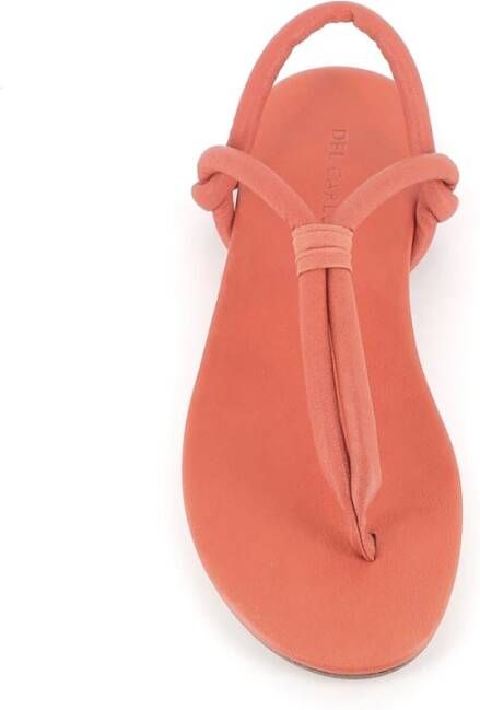 DEL Carlo Oranje Leren Sandalen