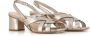 DEL Carlo Platina Leren Gevlochten Sandalen Gray Dames - Thumbnail 2