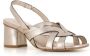 DEL Carlo Platina Leren Gevlochten Sandalen Gray Dames - Thumbnail 3