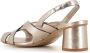 DEL Carlo Platina Leren Gevlochten Sandalen Gray Dames - Thumbnail 4