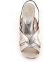 DEL Carlo Platina Leren Gevlochten Sandalen Gray Dames - Thumbnail 5