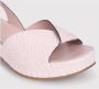 DEL Carlo Platte sandaal met weving en slingback Pink Dames - Thumbnail 3