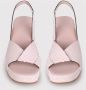 DEL Carlo Platte sandaal met weving en slingback Pink Dames - Thumbnail 6