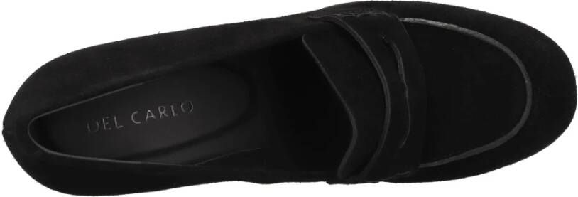 DEL Carlo Platte schoenen Zwart