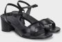 DEL Carlo Python Print Mid-Heel Enkelband Sandalen Black Dames - Thumbnail 2