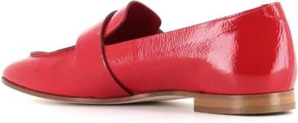 DEL Carlo Rode lakleren platte sandalen Red Dames