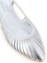 DEL Carlo Zilveren Ballerina Platte Schoenen - Thumbnail 2