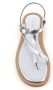 DEL Carlo Zilveren Leren Sandalen met Gespsluiting - Thumbnail 2