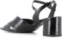 DEL Carlo Zwarte leren sandalen met gekruiste bandjes Black Dames - Thumbnail 3