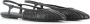 DEL Carlo Zwarte leren slingback ballerina schoenen Black Dames - Thumbnail 2