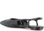 DEL Carlo Zwarte leren slingback ballerina schoenen Black Dames - Thumbnail 3