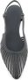 DEL Carlo Zwarte leren slingback ballerina schoenen Black Dames - Thumbnail 4