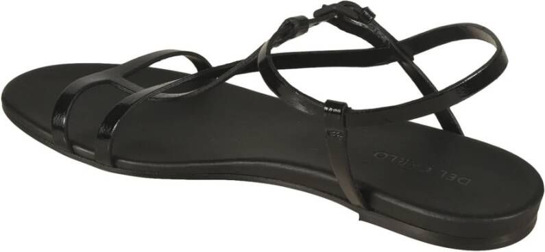 DEL Carlo Zwarte Sandalen Black Dames