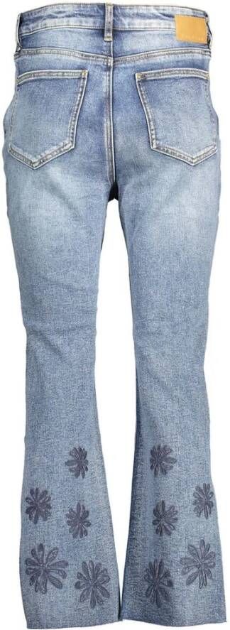 Desigual Geborduurde bootcut jeans