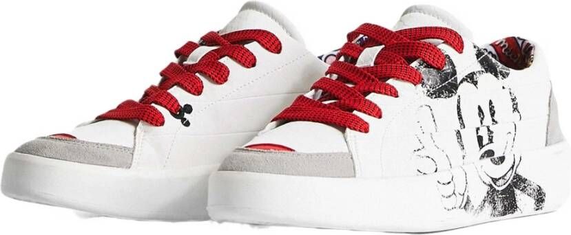 Desigual Mickey Sneakers White Dames